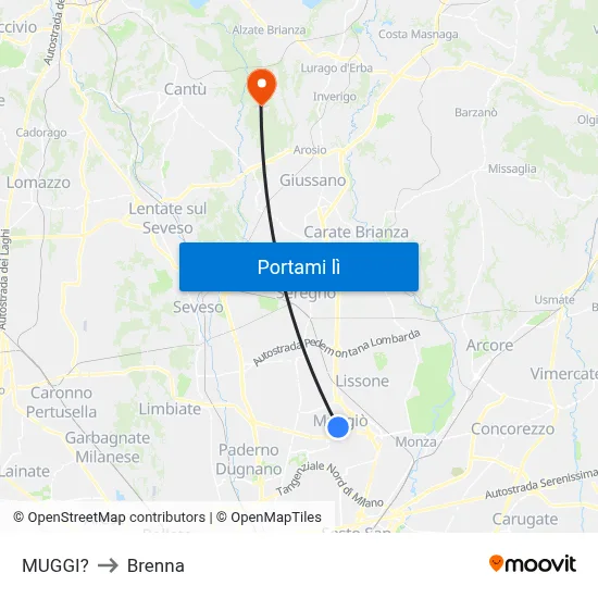 MUGGI? to Brenna map