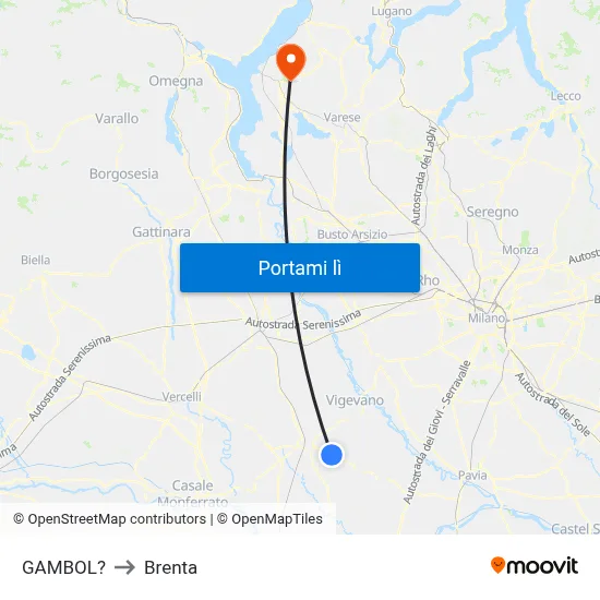 GAMBOL? to Brenta map