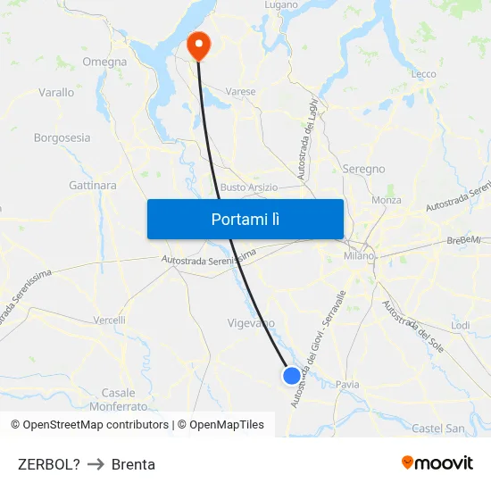 ZERBOL? to Brenta map