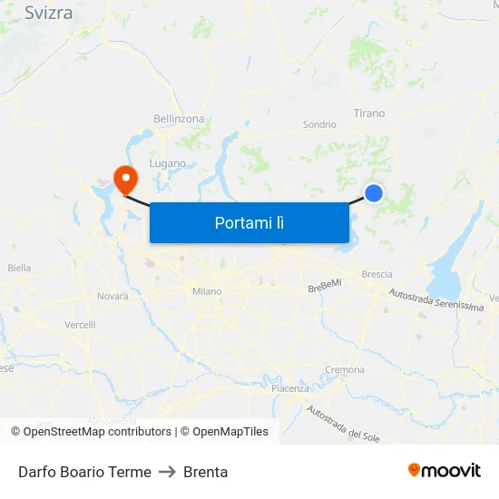 Darfo Boario Terme to Brenta map