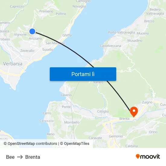 Bee to Brenta map