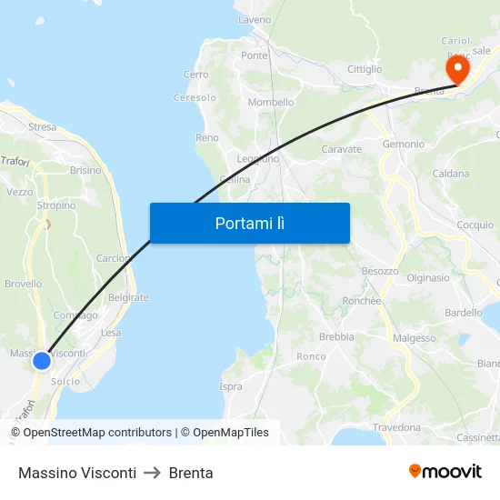Massino Visconti to Brenta map