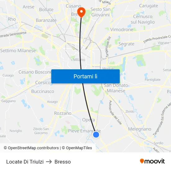 Locate Di Triulzi to Bresso map