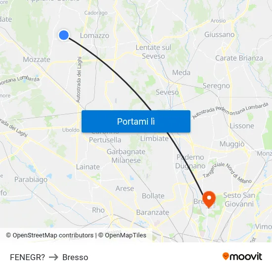 FENEGR? to Bresso map