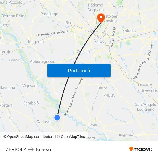 ZERBOL? to Bresso map