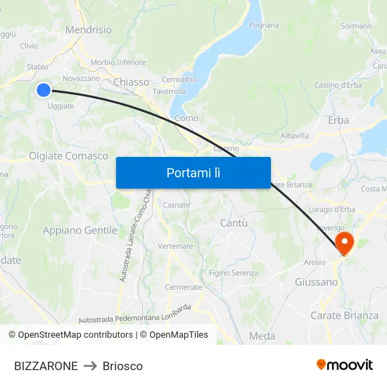 BIZZARONE to Briosco map