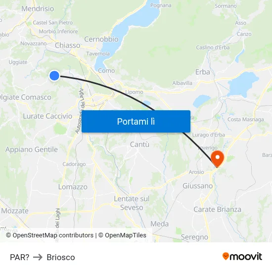 PAR? to Briosco map