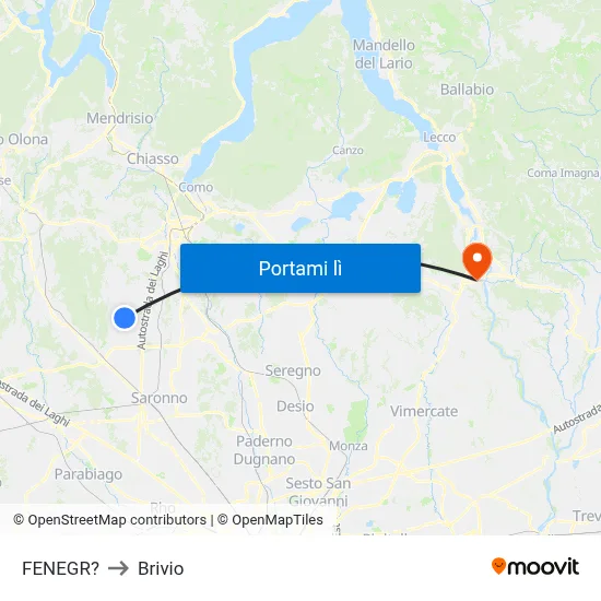 FENEGR? to Brivio map