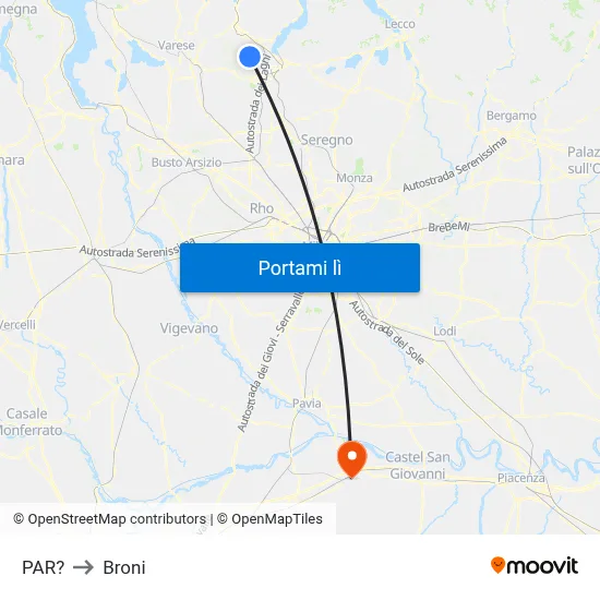 PAR? to Broni map