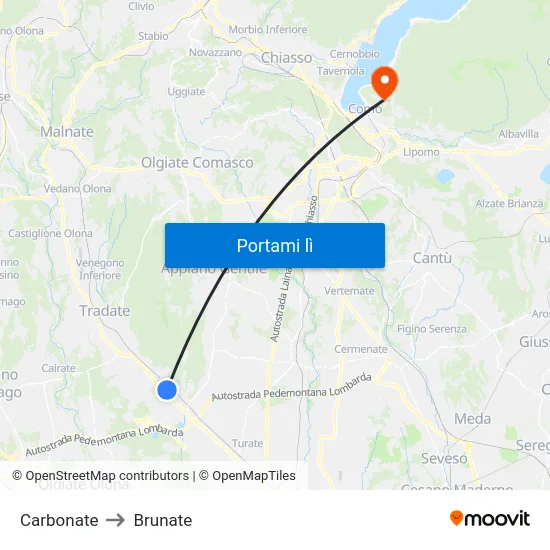 Carbonate to Brunate map