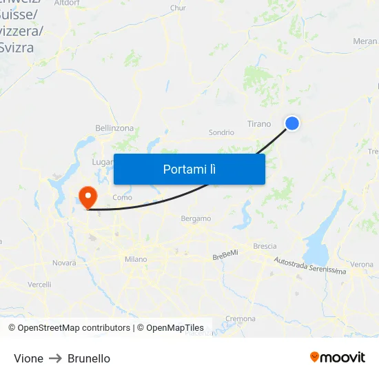 Vione to Brunello map