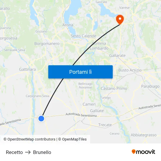 Recetto to Brunello map