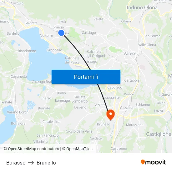 Barasso to Brunello map