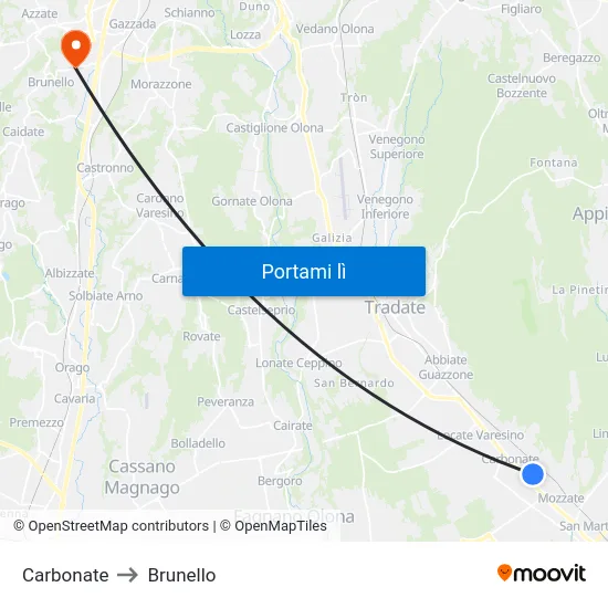 Carbonate to Brunello map