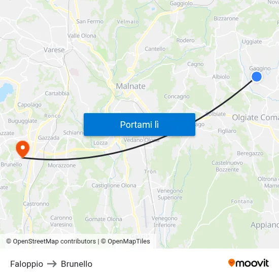 Faloppio to Brunello map