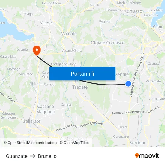 Guanzate to Brunello map