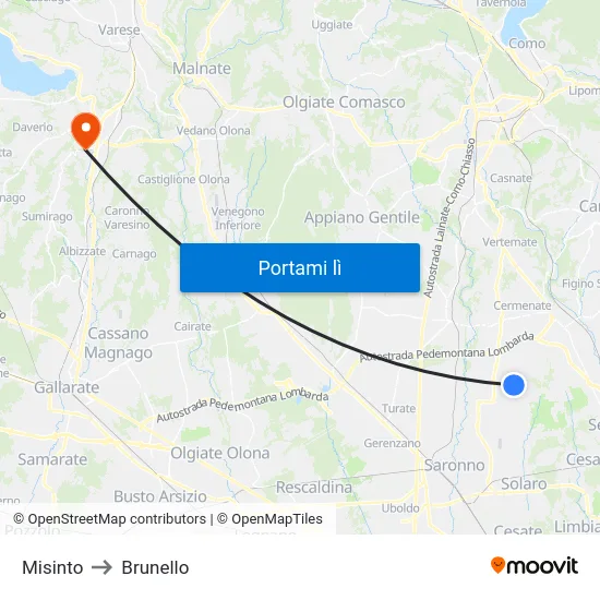 Misinto to Brunello map