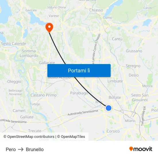 Pero to Brunello map