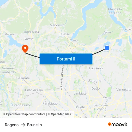 Rogeno to Brunello map