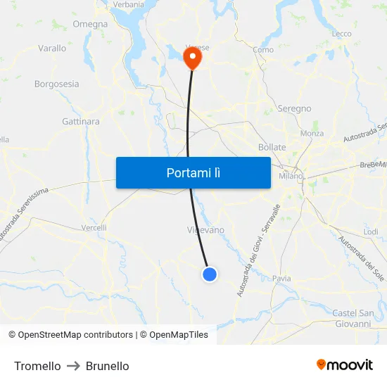 Tromello to Brunello map