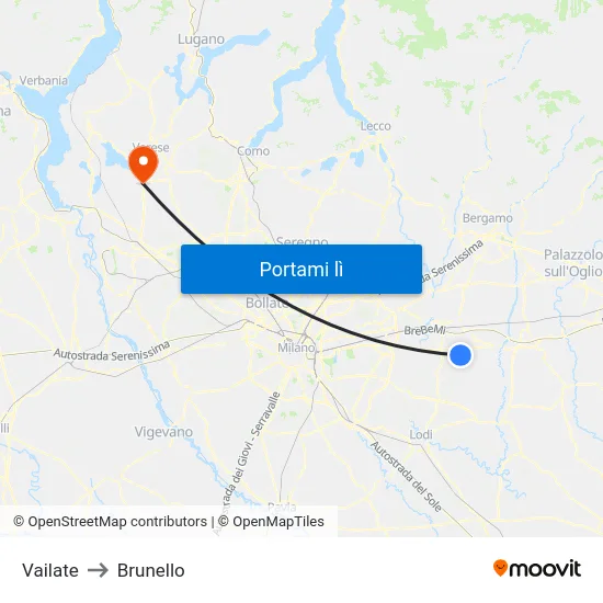 Vailate to Brunello map