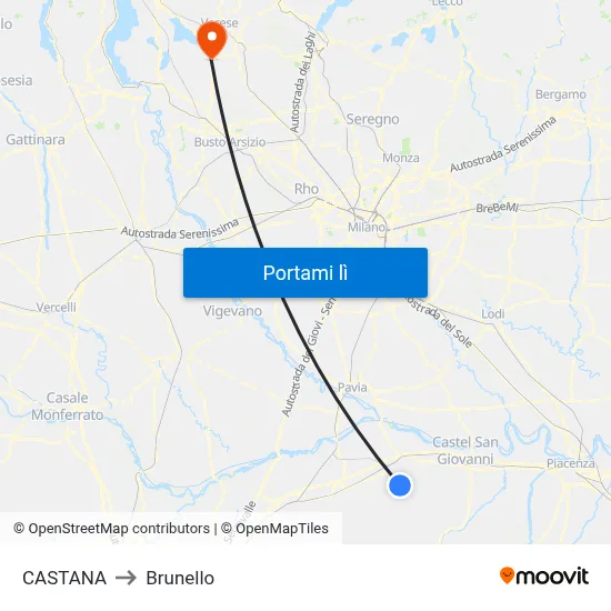 CASTANA to Brunello map