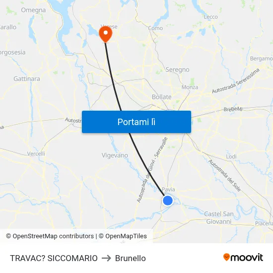 TRAVAC? SICCOMARIO to Brunello map