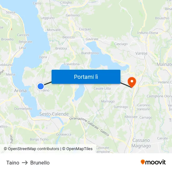 Taino to Brunello map