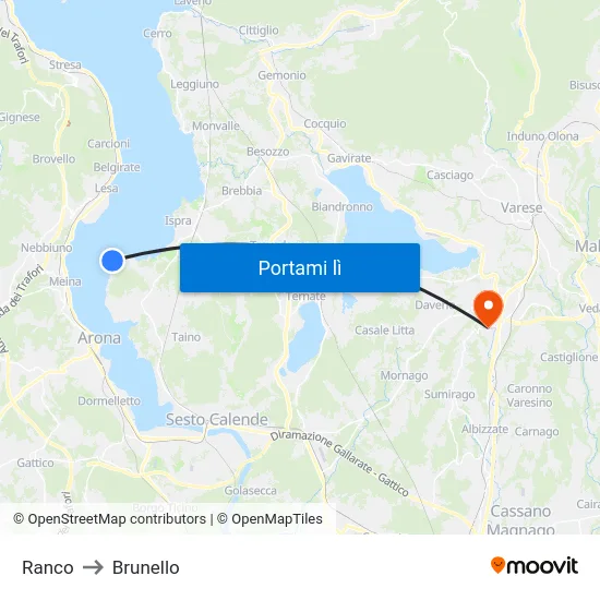 Ranco to Brunello map