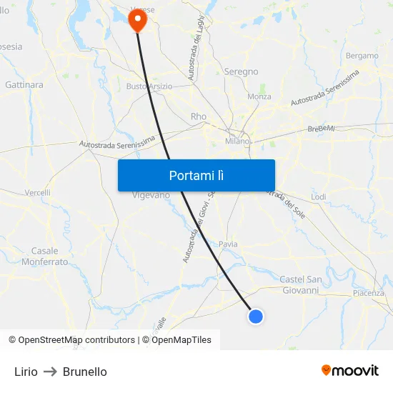 Lirio to Brunello map