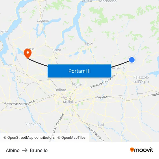 Albino to Brunello map