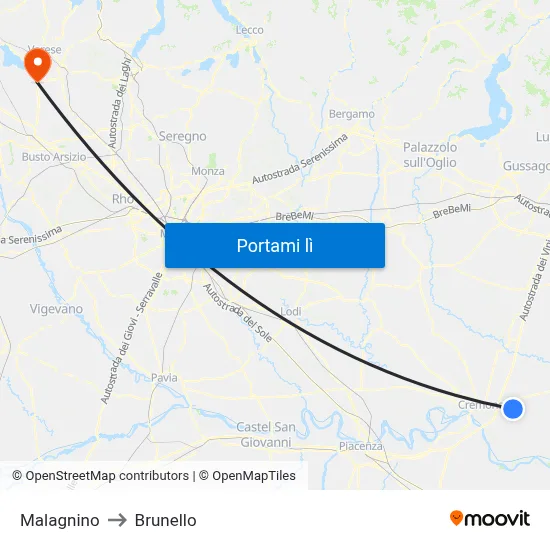 Malagnino to Brunello map