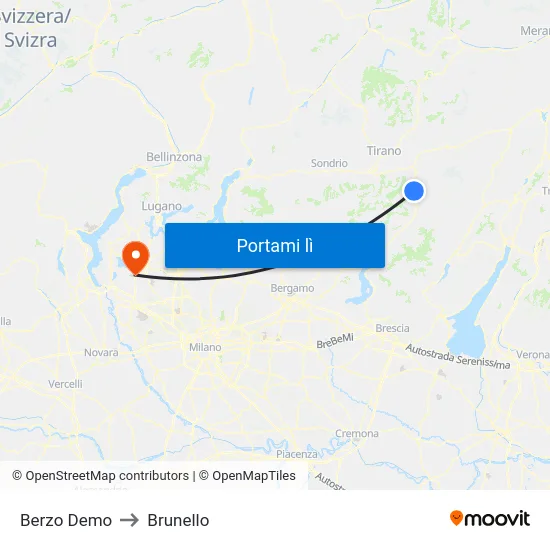 Berzo Demo to Brunello map