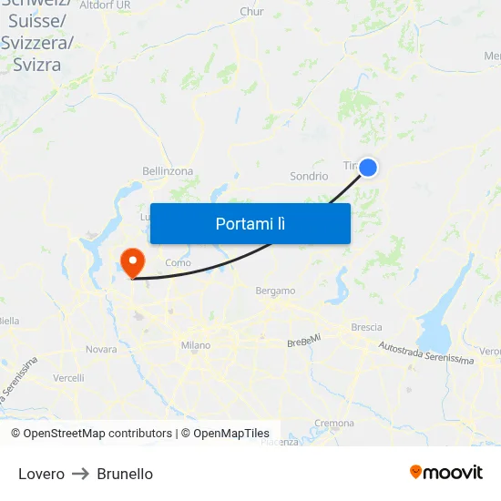 Lovero to Brunello map