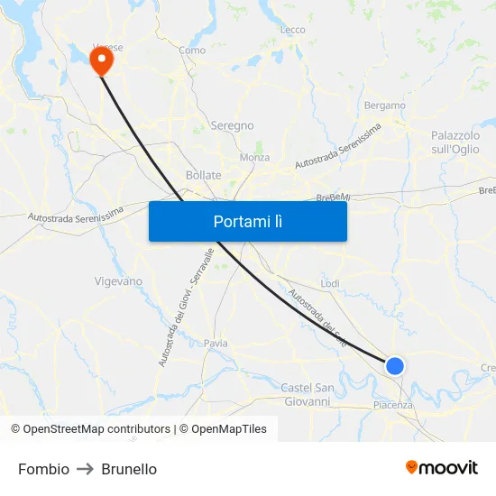 Fombio to Brunello map