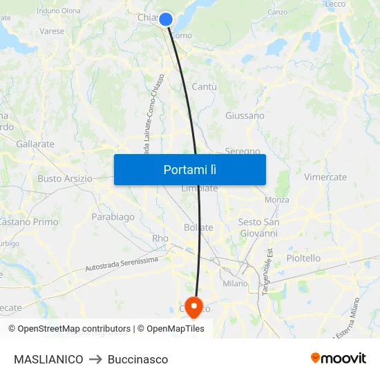 MASLIANICO to Buccinasco map