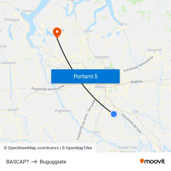 BASCAP? to Buguggiate map
