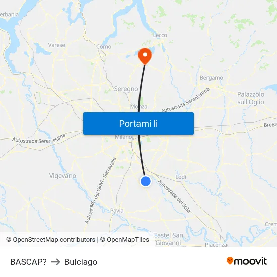 BASCAP? to Bulciago map