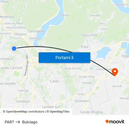 PAR? to Bulciago map