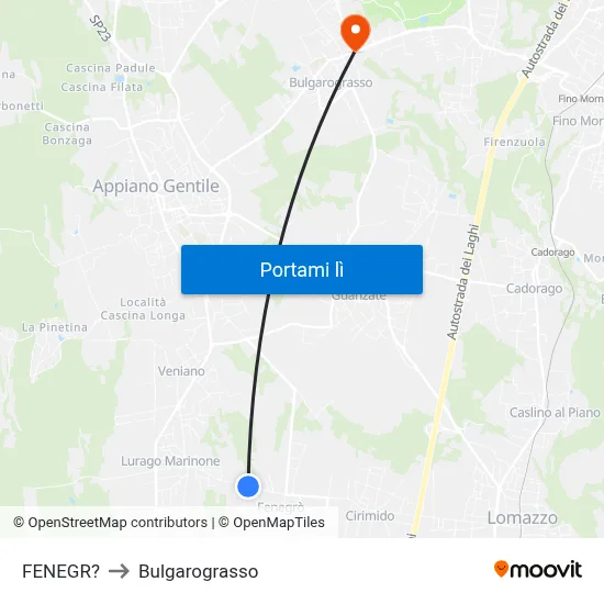 FENEGR? to Bulgarograsso map