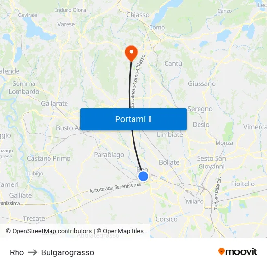 Rho to Bulgarograsso map