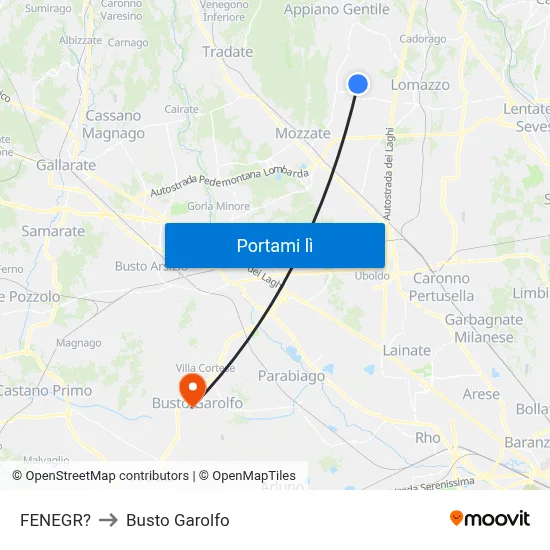 FENEGR? to Busto Garolfo map