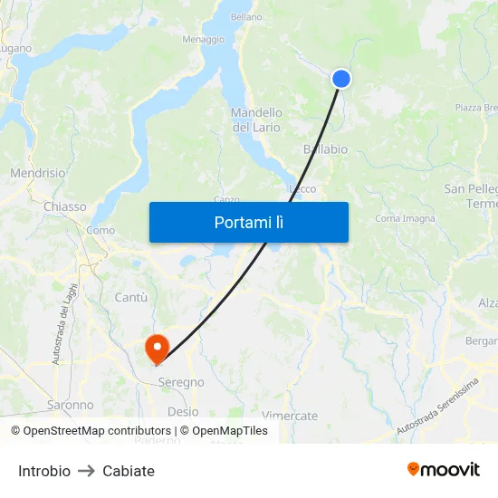 Introbio to Cabiate map
