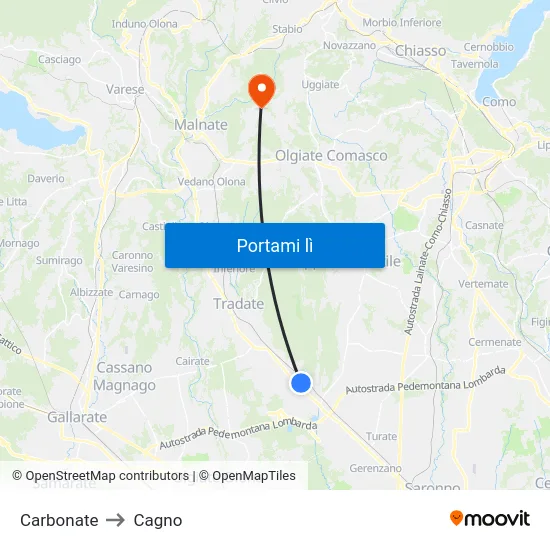 Carbonate to Cagno map