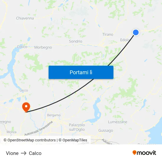 Vione to Calco map