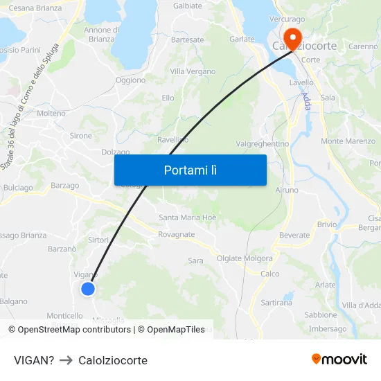 VIGAN? to Calolziocorte map