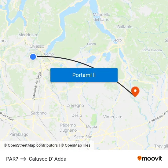 PAR? to Calusco D' Adda map