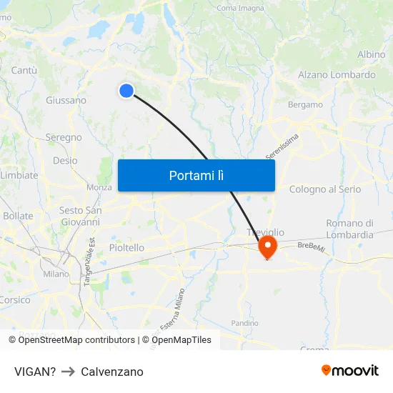 VIGAN? to Calvenzano map