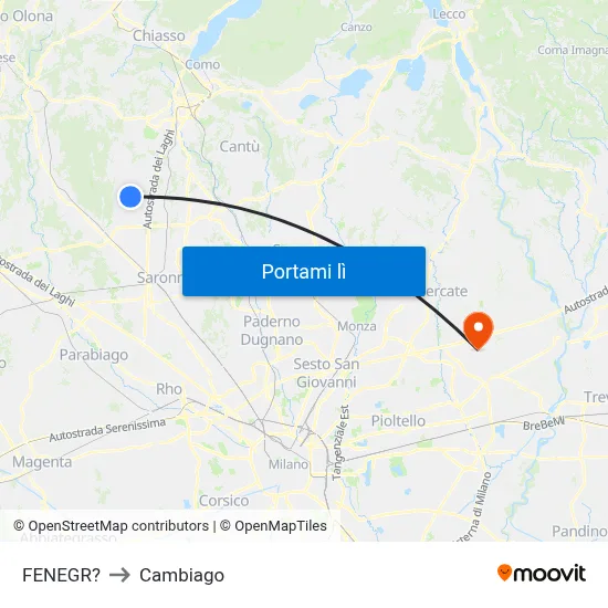FENEGR? to Cambiago map