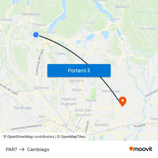 PAR? to Cambiago map